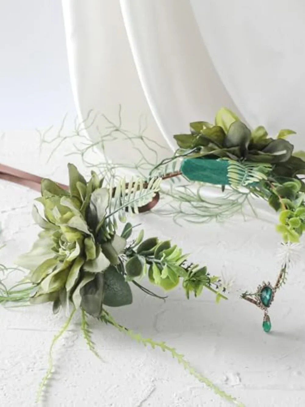 Woodland Flower Fairy Crown - Forest Elf Headpiece for Renaissance Cosplay &